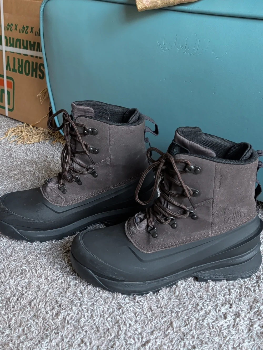 The North Face Men's Brown/Black Waterproof Winter Boots IN BOX US 11